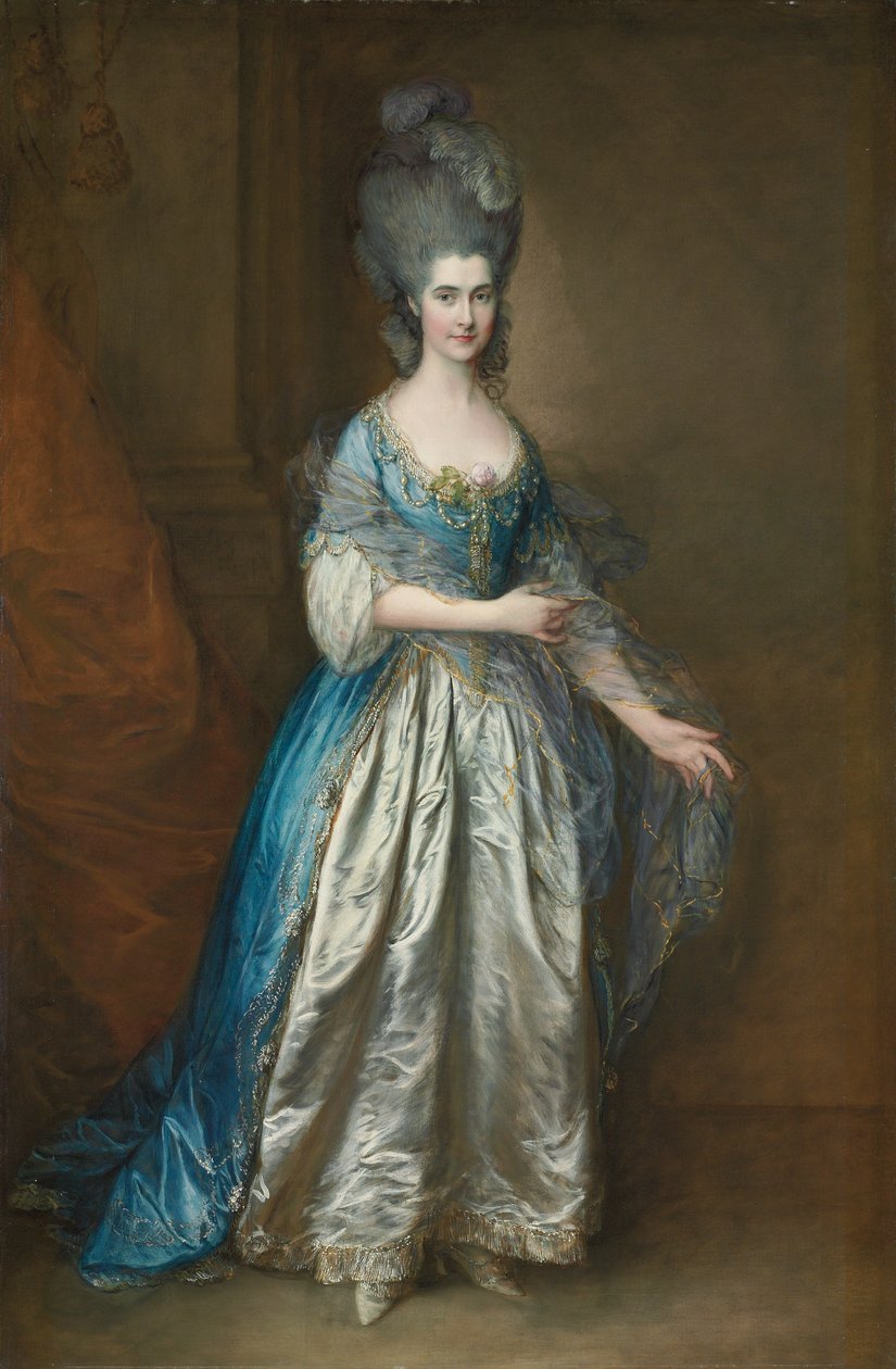 Portræt af fru William Villebois af Thomas Gainsborough