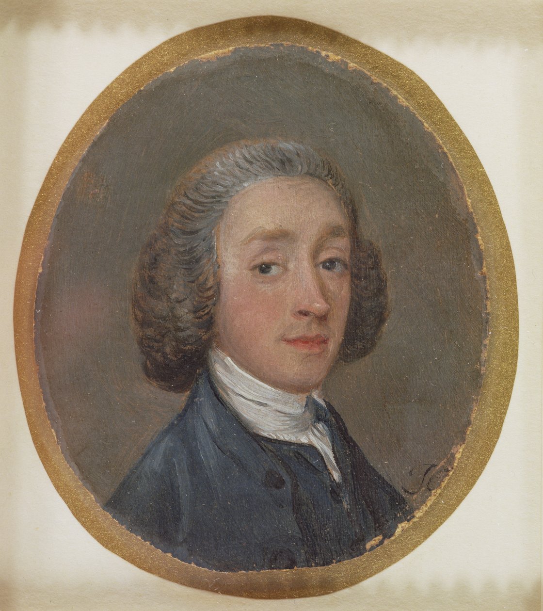 Portræt af en ung mand med pulveriseret hår af Thomas Gainsborough