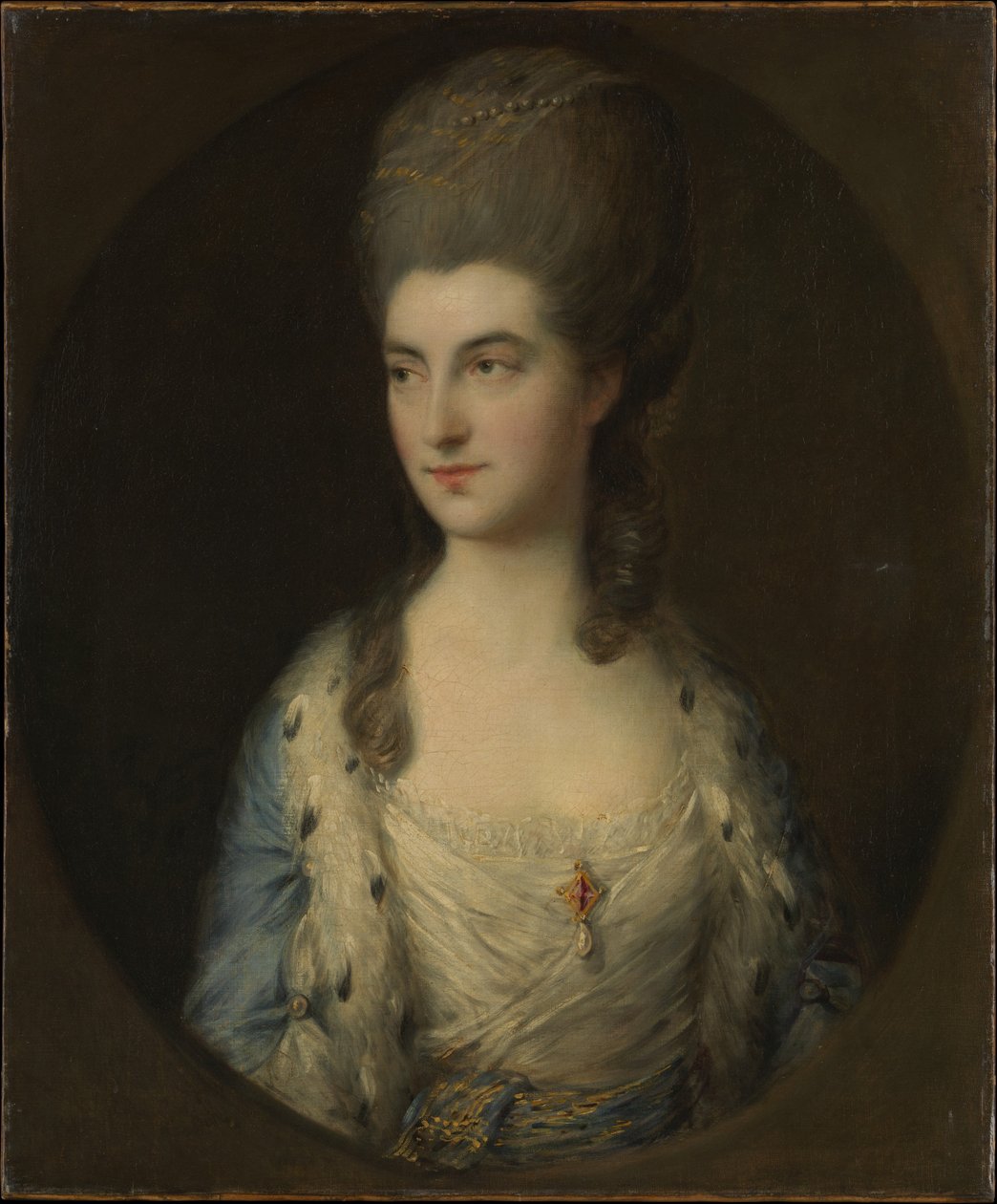 Portræt af en ung kvinde, kaldet Miss Sparrow af Thomas Gainsborough