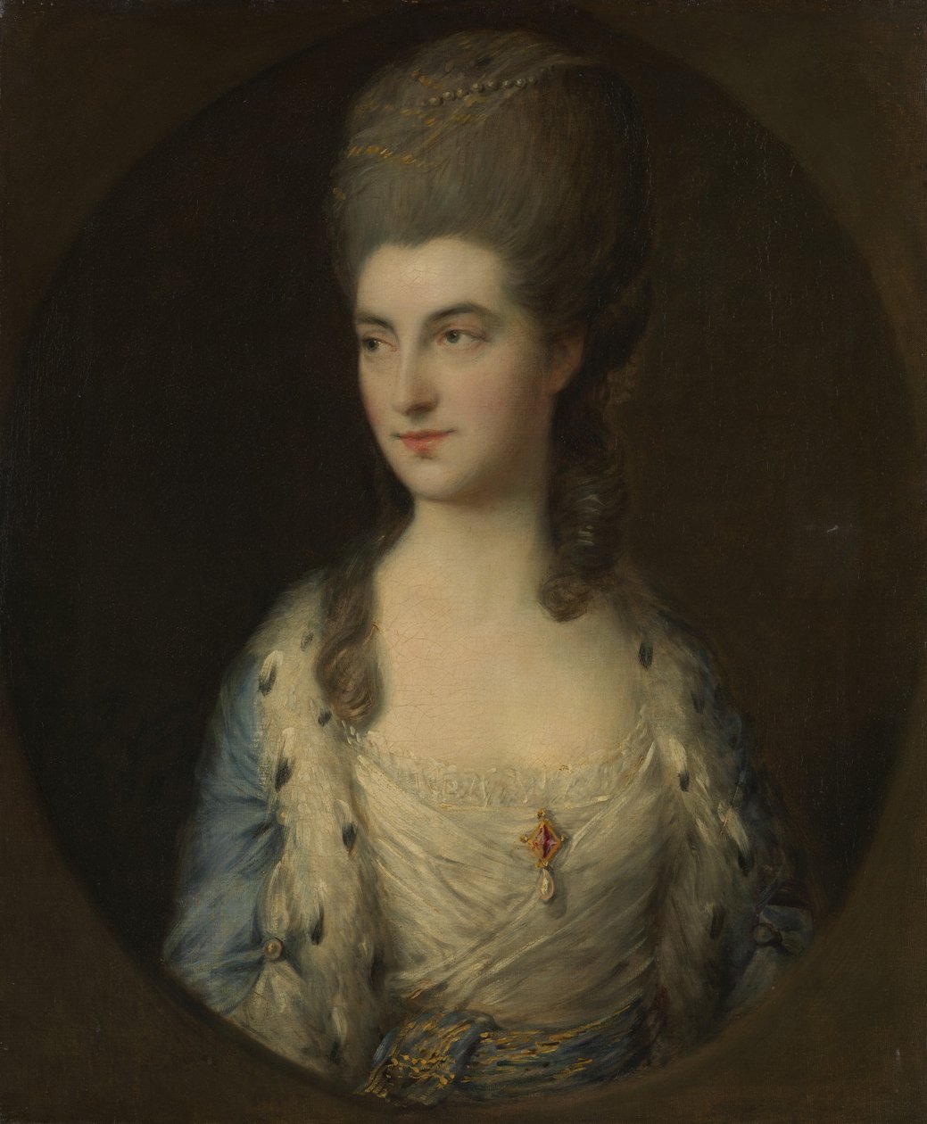 Portræt af en ung kvinde, kaldet Miss Sparrow, 1770