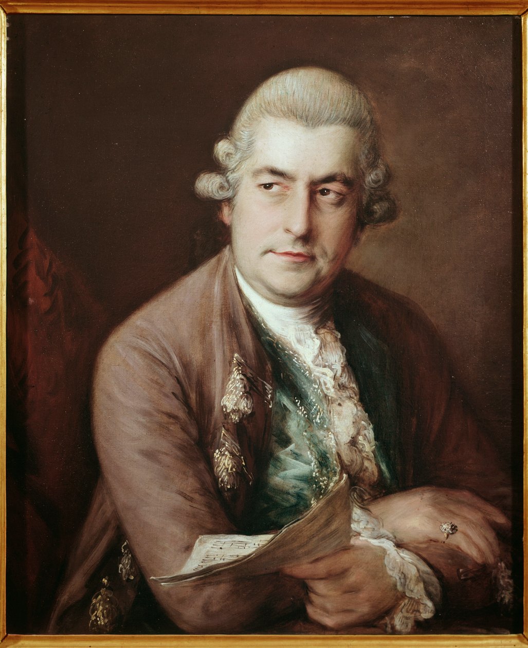 Portræt af den tyske komponist Johann Christian Bach af Thomas Gainsborough