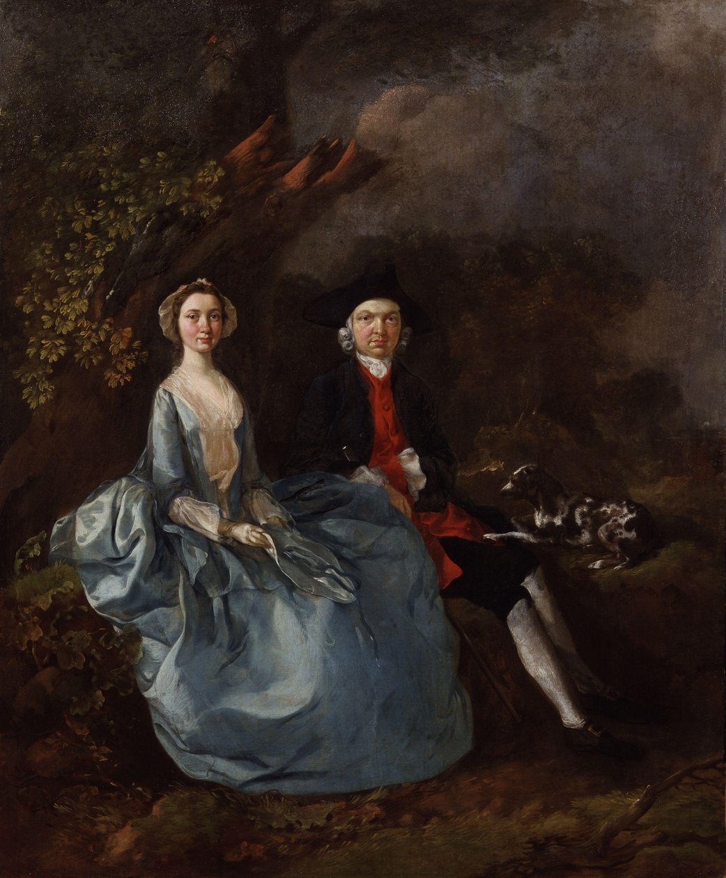 Sarah Kirby (født Bull); (John) Joshua Kirby af Thomas Gainsborough