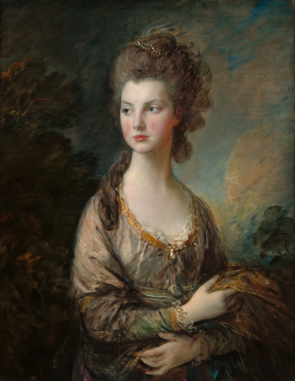 Den Hon. Mrs. Thomas Graham, ca. 1775-77 (olie på lærred) af Thomas Gainsborough