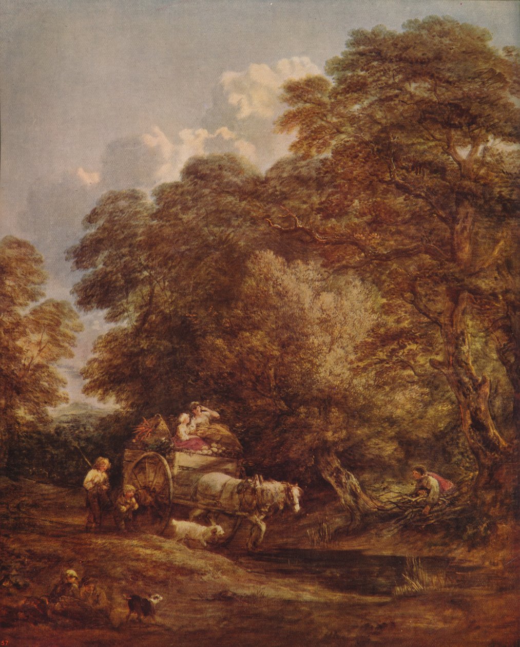 Markedsvognen, 1786, c1915 af Thomas Gainsborough