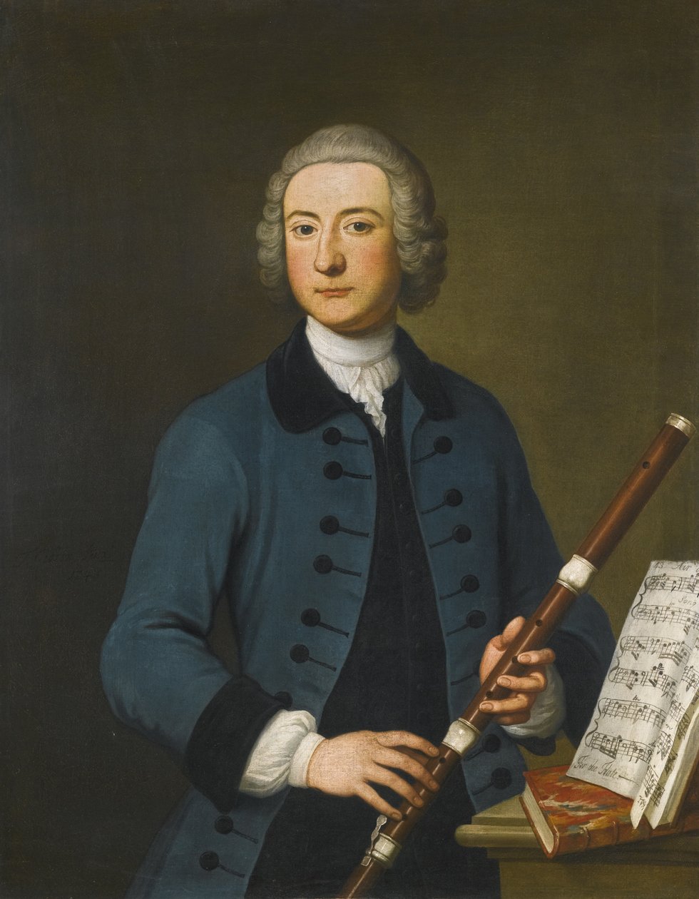Portræt af Lewis Christian Austin Granom, 1743 af Thomas Gibson