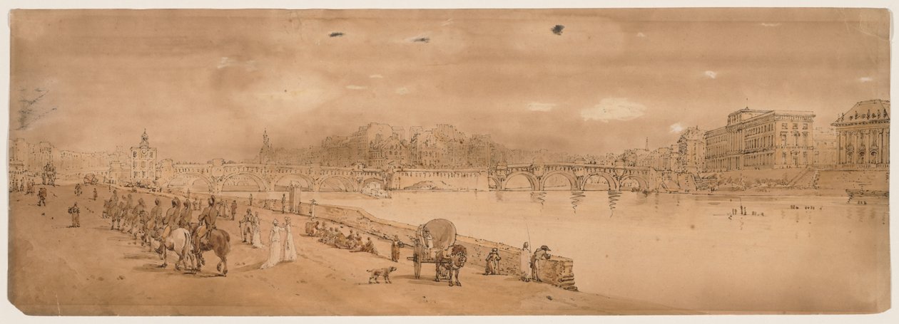 Et udvalg af tyve af de mest maleriske udsigter i Paris, 1802. af Thomas Girtin