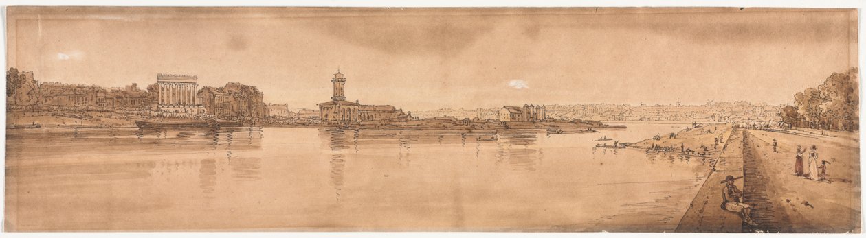 Et udvalg af tyve af de mest maleriske udsigter i Paris, 1802. af Thomas Girtin