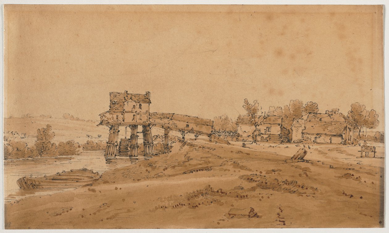Et udvalg af tyve af de mest maleriske udsigter i Paris, 1802. af Thomas Girtin