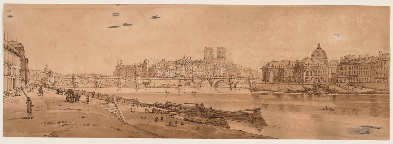 Et udvalg af tyve af de mest maleriske udsigter i Paris, 1802. af Thomas Girtin