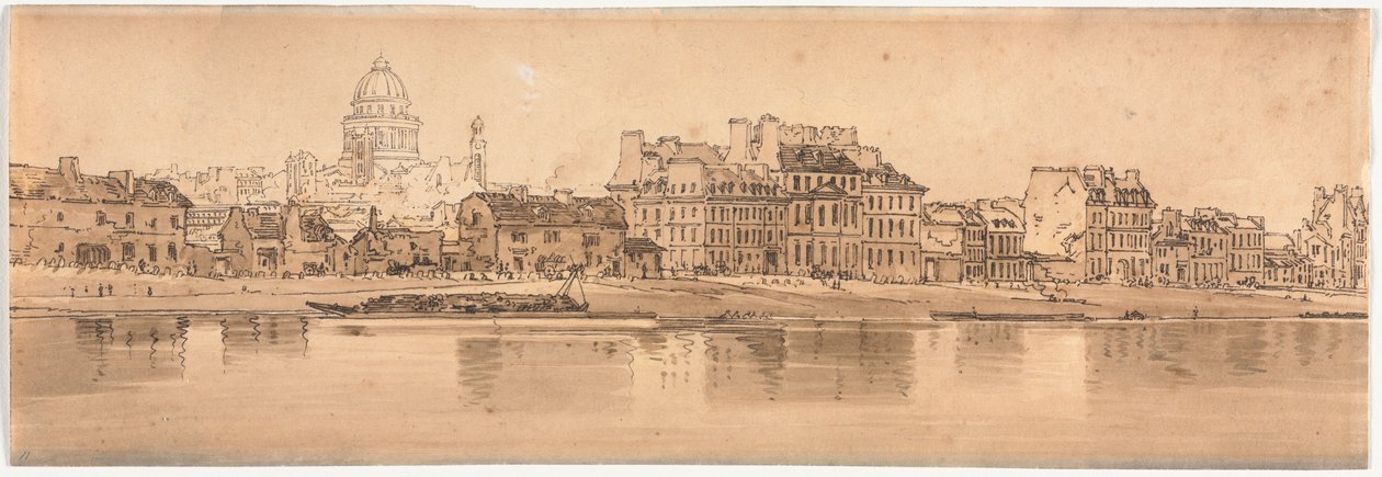 Et udvalg af tyve af de mest maleriske udsigter i Paris, 1802. af Thomas Girtin
