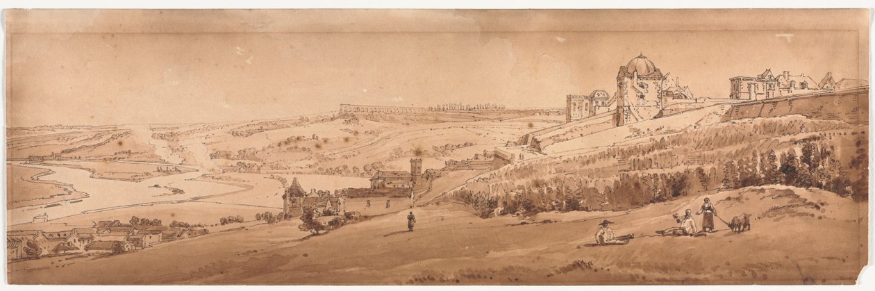 Et udvalg af tyve af de mest maleriske udsigter i Paris, 1802. af Thomas Girtin