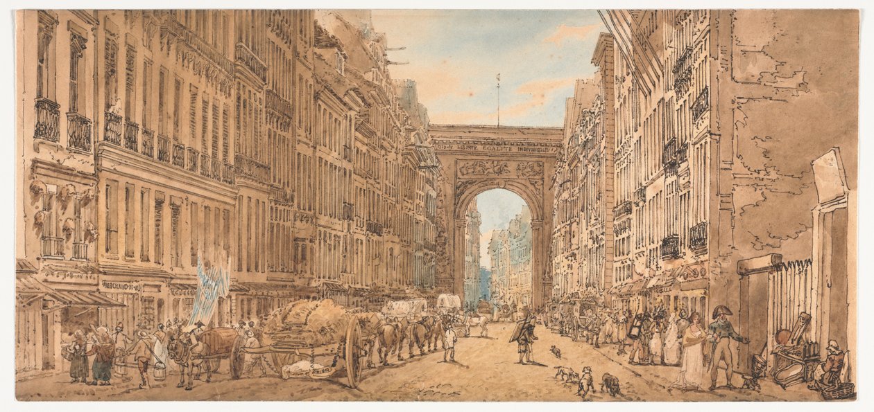 Et udvalg af tyve af de mest maleriske udsigter i Paris, 1802. af Thomas Girtin