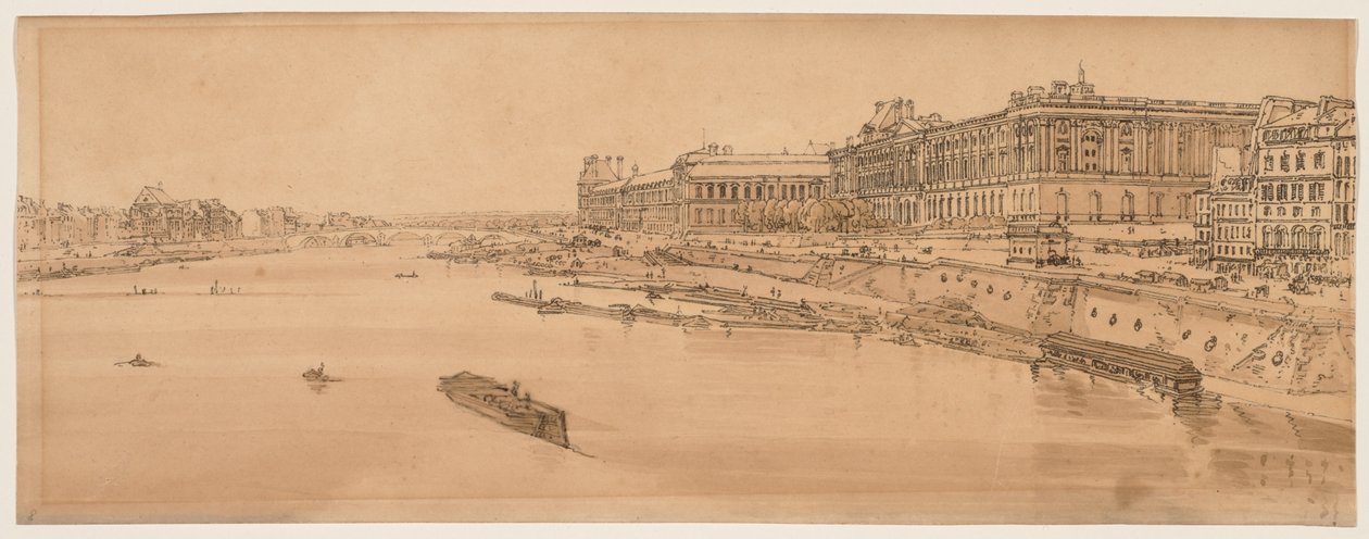 Et udvalg af tyve af de mest maleriske udsigter i Paris, 1802. af Thomas Girtin