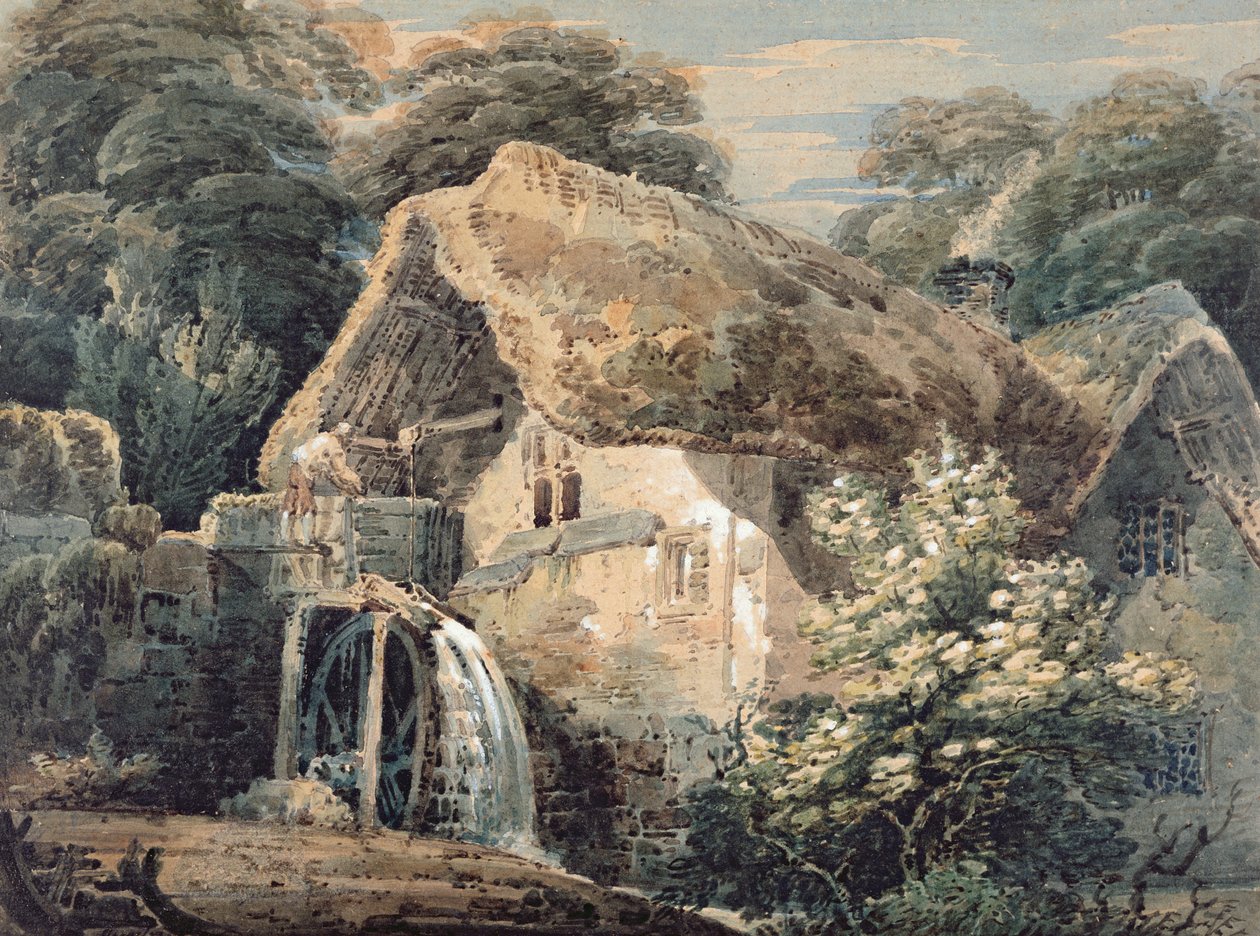 An Overshot Mill, Devon, 1797 af Thomas Girtin