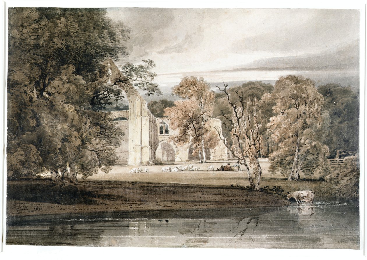 Bolton Abbey af Thomas Girtin