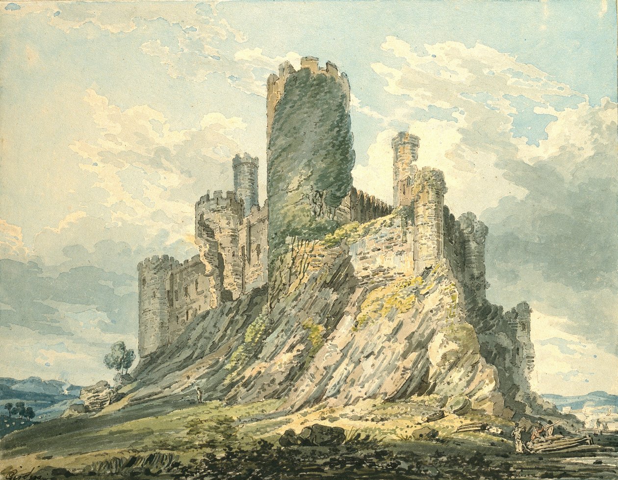 Conway Castle, c1793 af Thomas Girtin