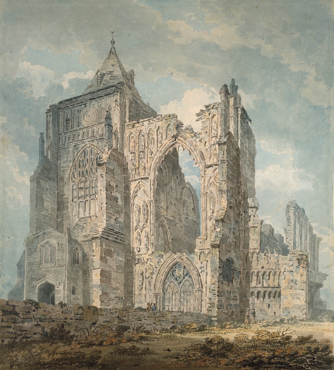 Crowland Abbey, Lincolnshire, c1793 af Thomas Girtin