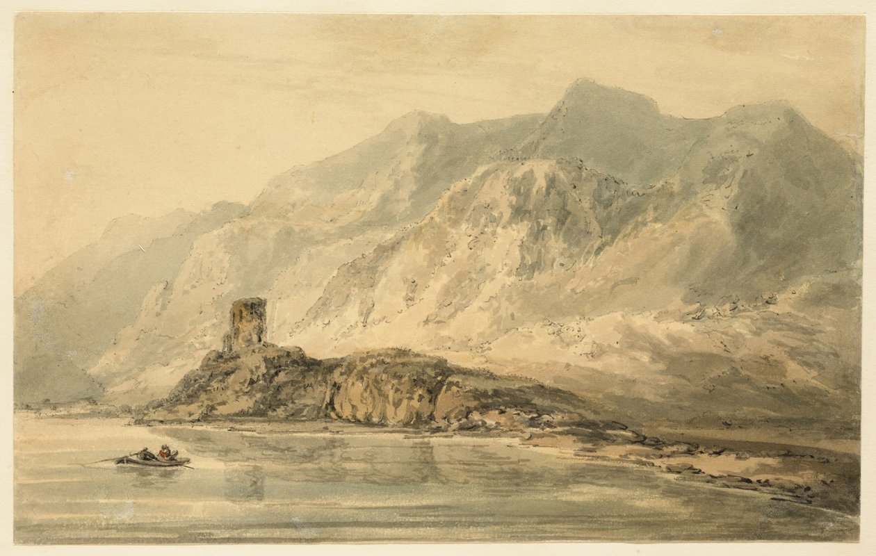 Dolbadarn Castle af Thomas Girtin