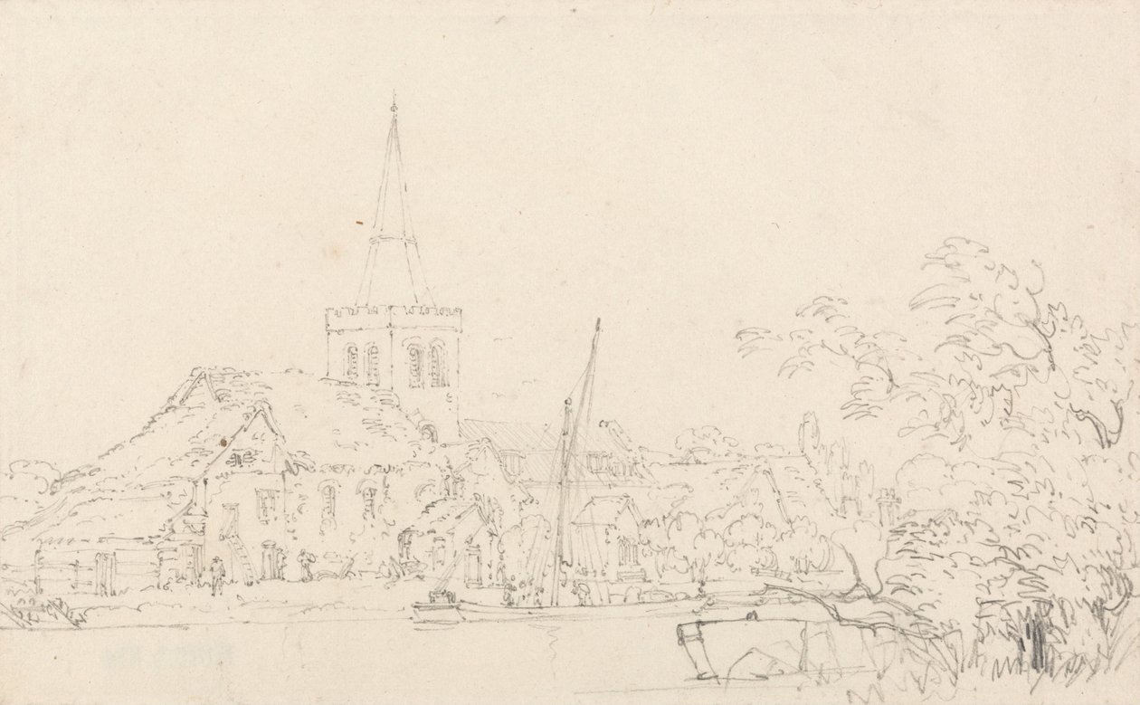 Great Marlow Church, Buckinghamshire af Thomas Girtin