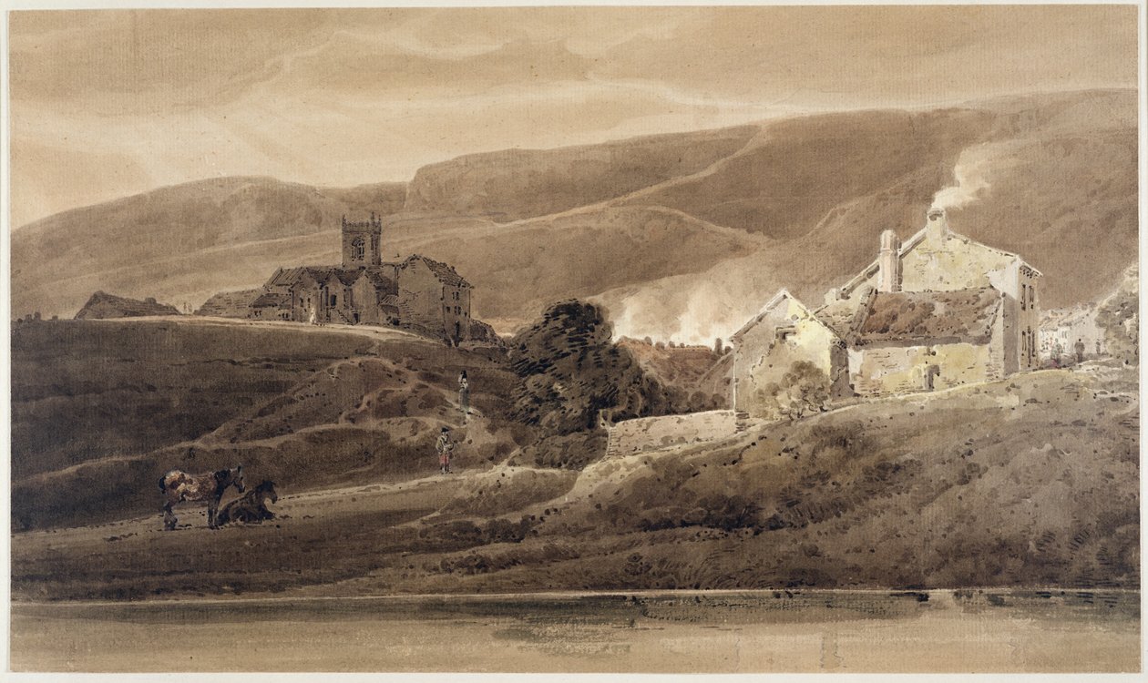 Ilkley, Yorkshire af Thomas Girtin