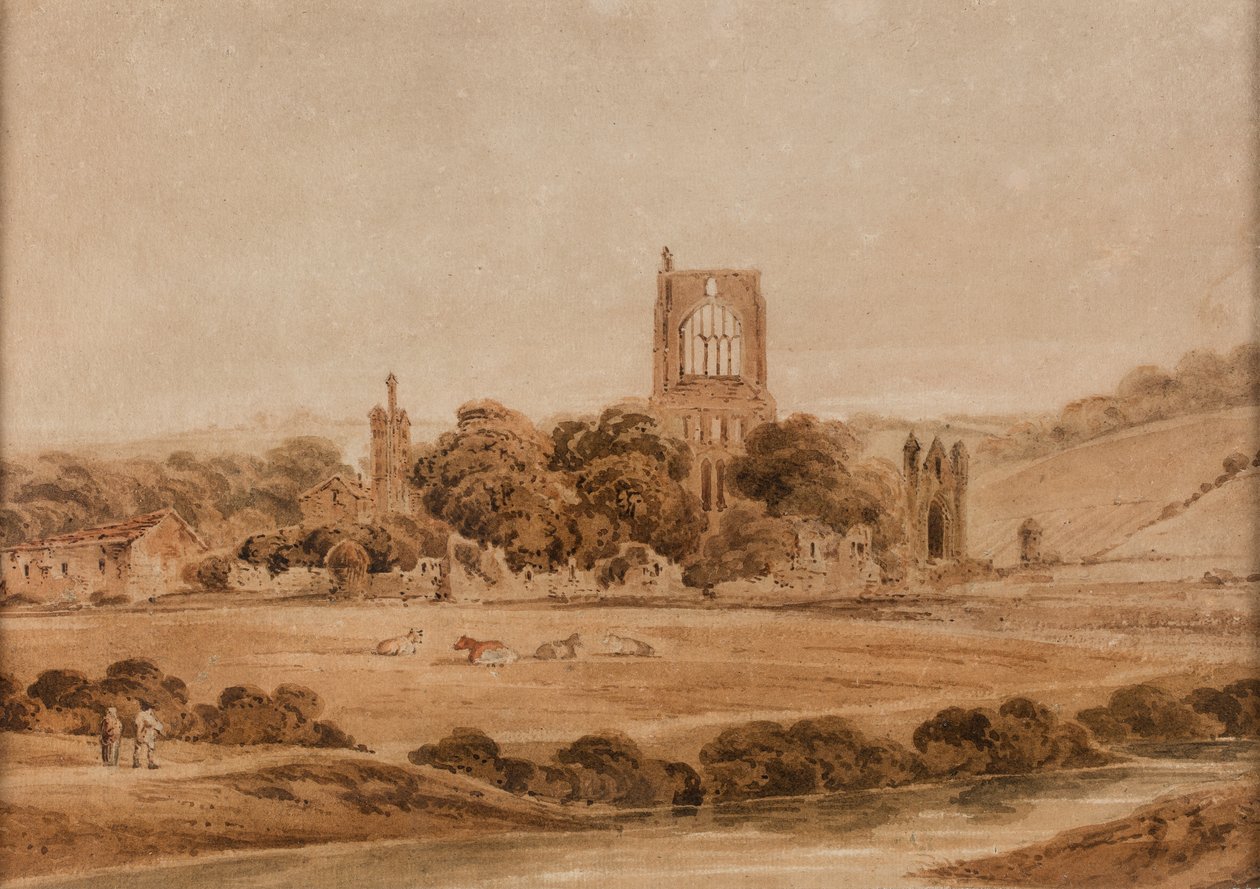 Kirkstall Abbey af Thomas Girtin