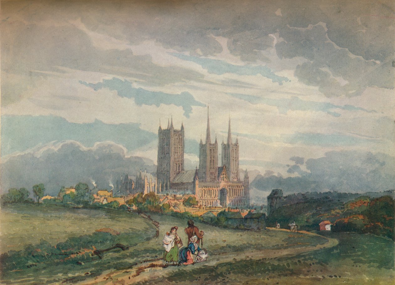 Lincoln Cathedral, c1795 af Thomas Girtin