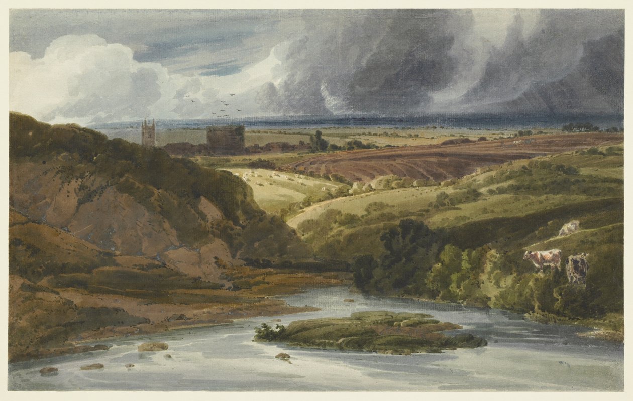 Lydford Castle af Thomas Girtin