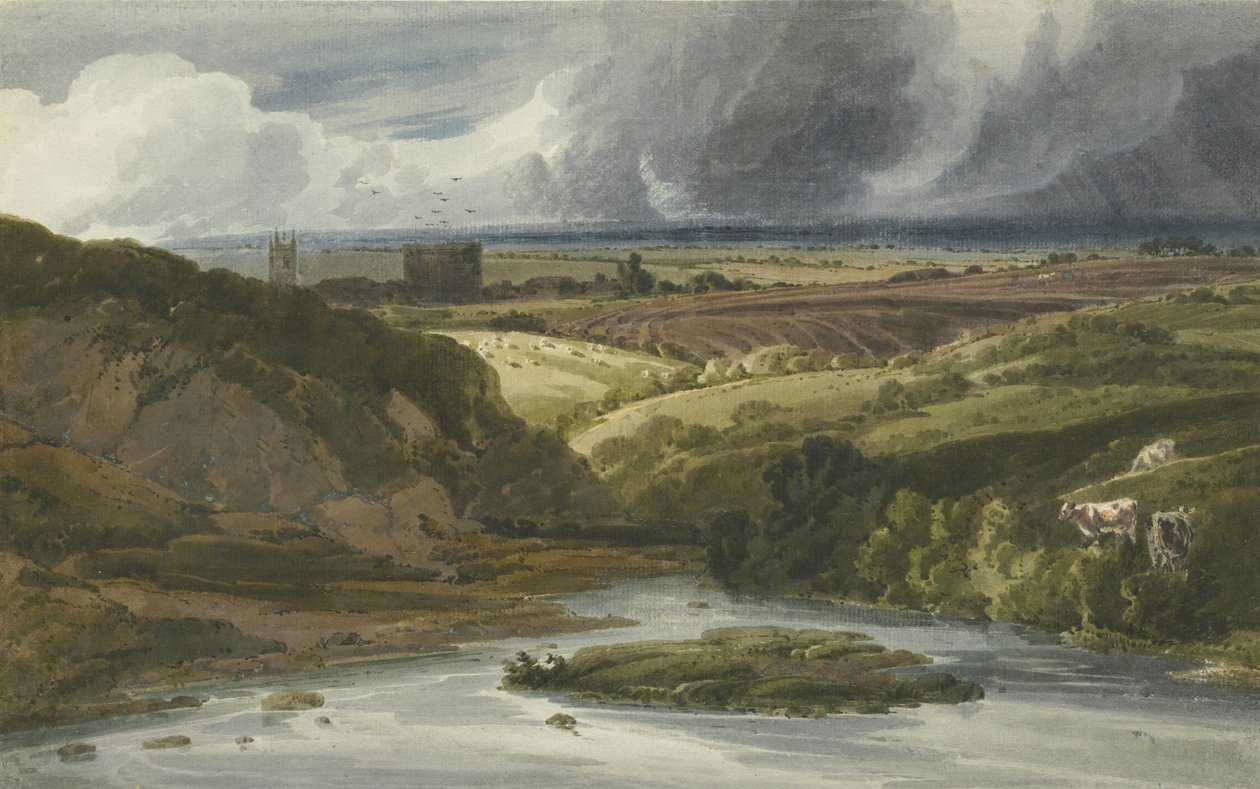 Lydford Castle, 1800 af Thomas Girtin