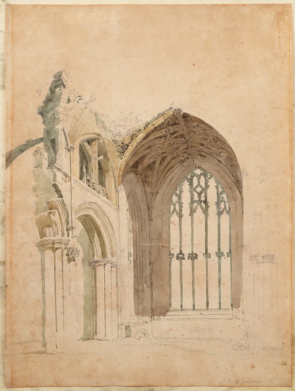 Melrose Abbey: The East Window, ca. 1770