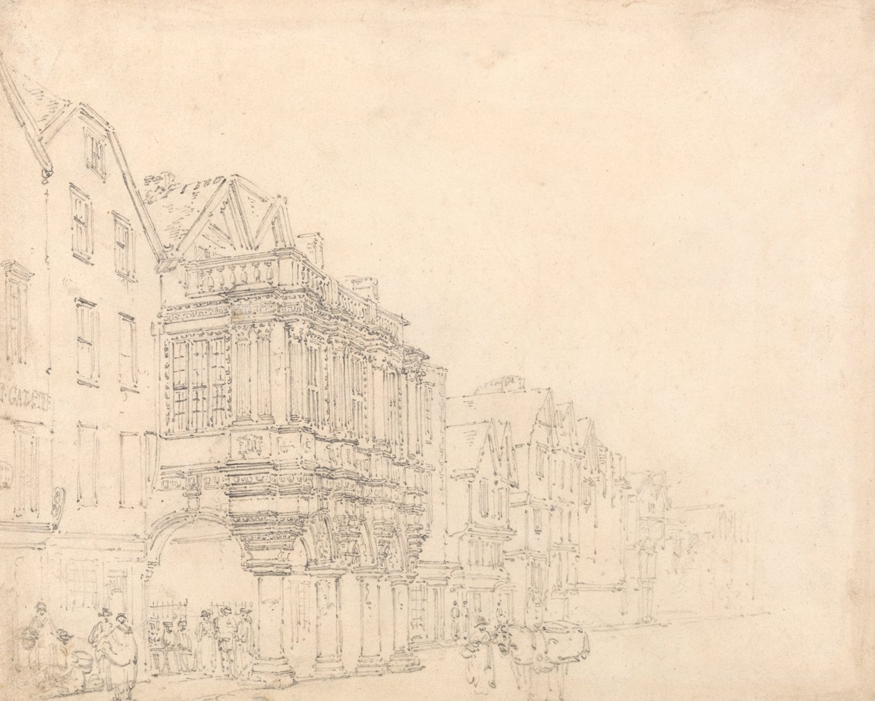 The Guildhall, Exeter af Thomas Girtin
