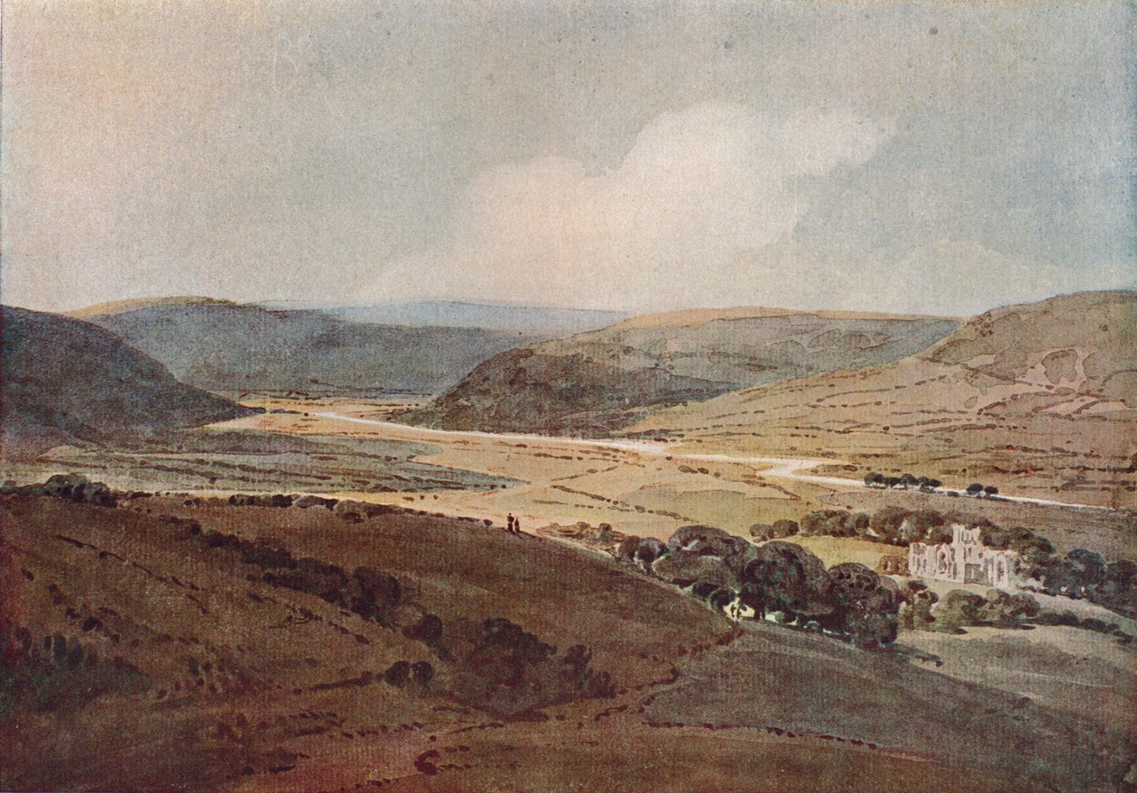 The Valley of the Aire, c1800 af Thomas Girtin