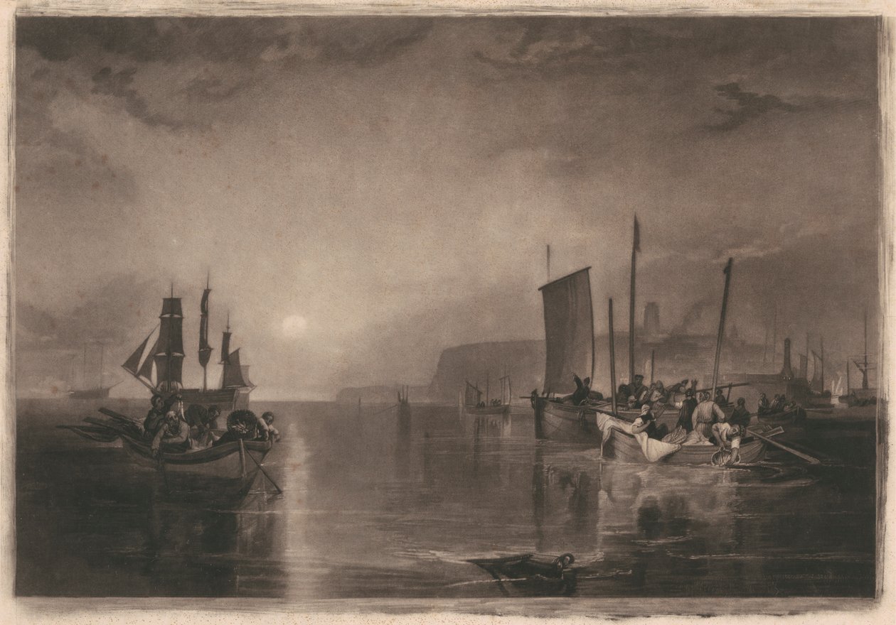 Solopgang, Hvillingfiskeri ved Margate af Thomas Goff Lupton
