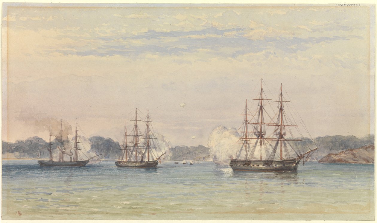Kinakrigen 1857, tre af HM