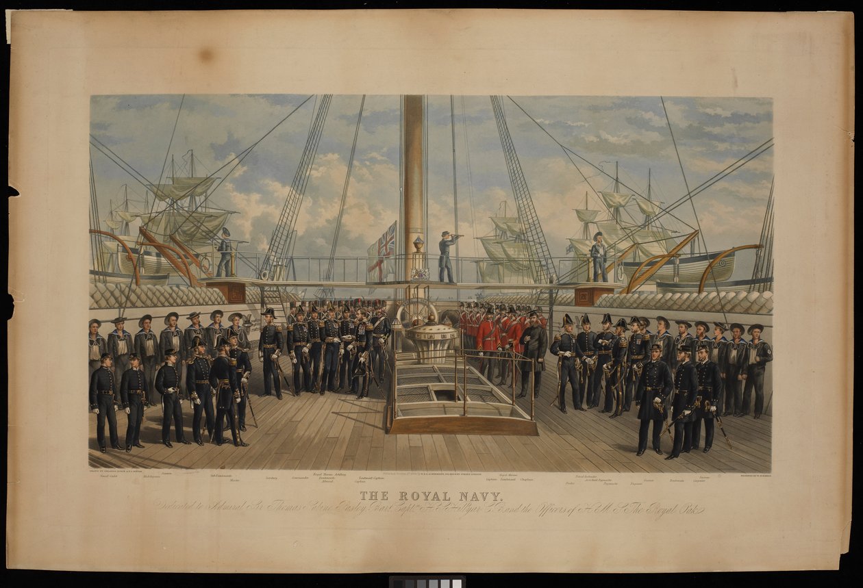 Den kongelige flåde. Dedikeret til admiral Sir Thomas Sabrine Pasley fra H.M.S. The Royal Oak. af Thomas Goldsworth Dutton