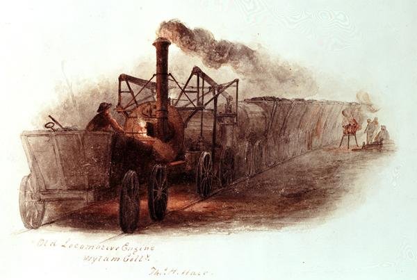 Gammel lokomotivmotor, Wylam Colliery af Thomas H. Hair