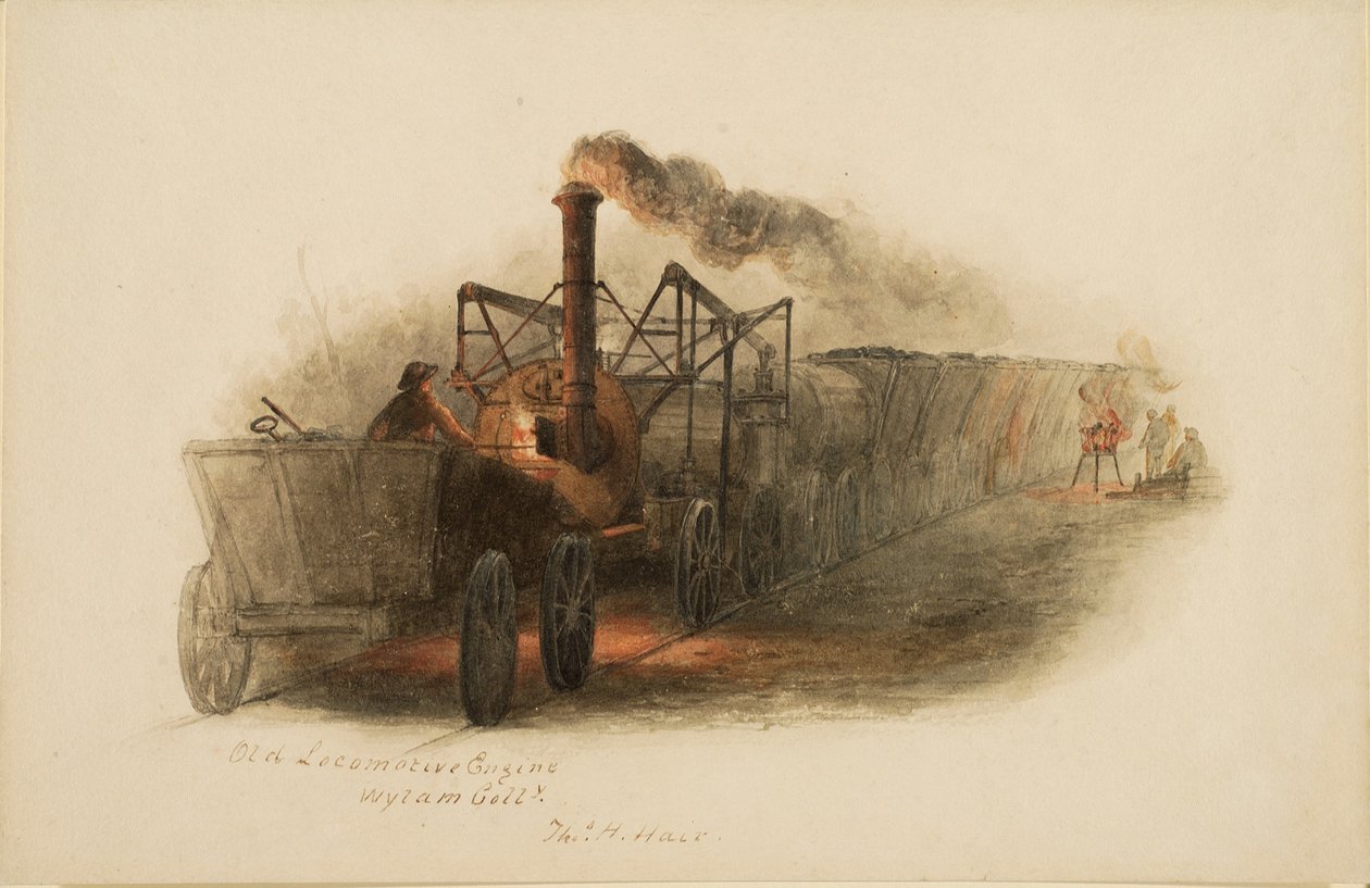 Gammelt lokomotivlokomotiv, Wylam Colliery af Thomas H. Hair