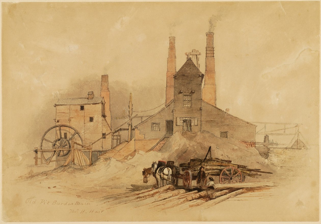 Old Pit, Burdon Main af Thomas H. Hair