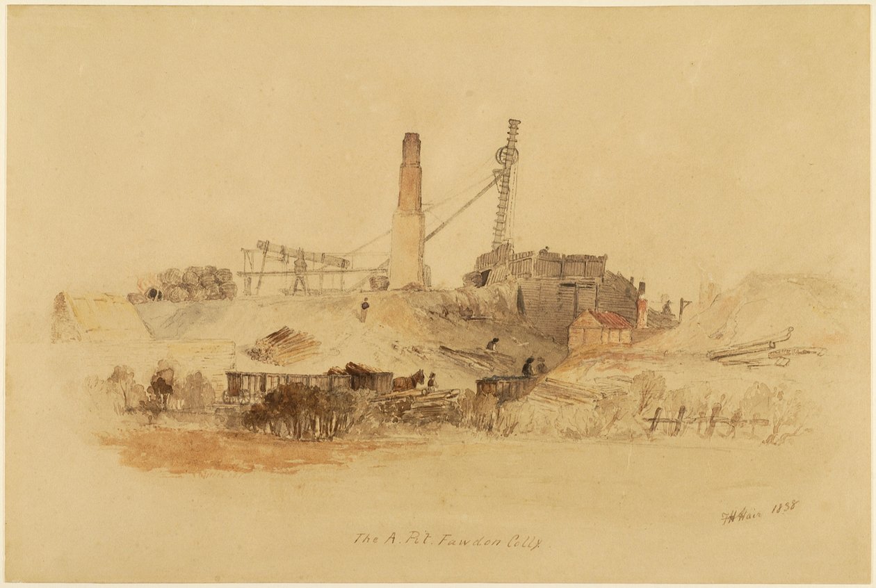 A Pit, Fawden Colliery af Thomas H. Hair