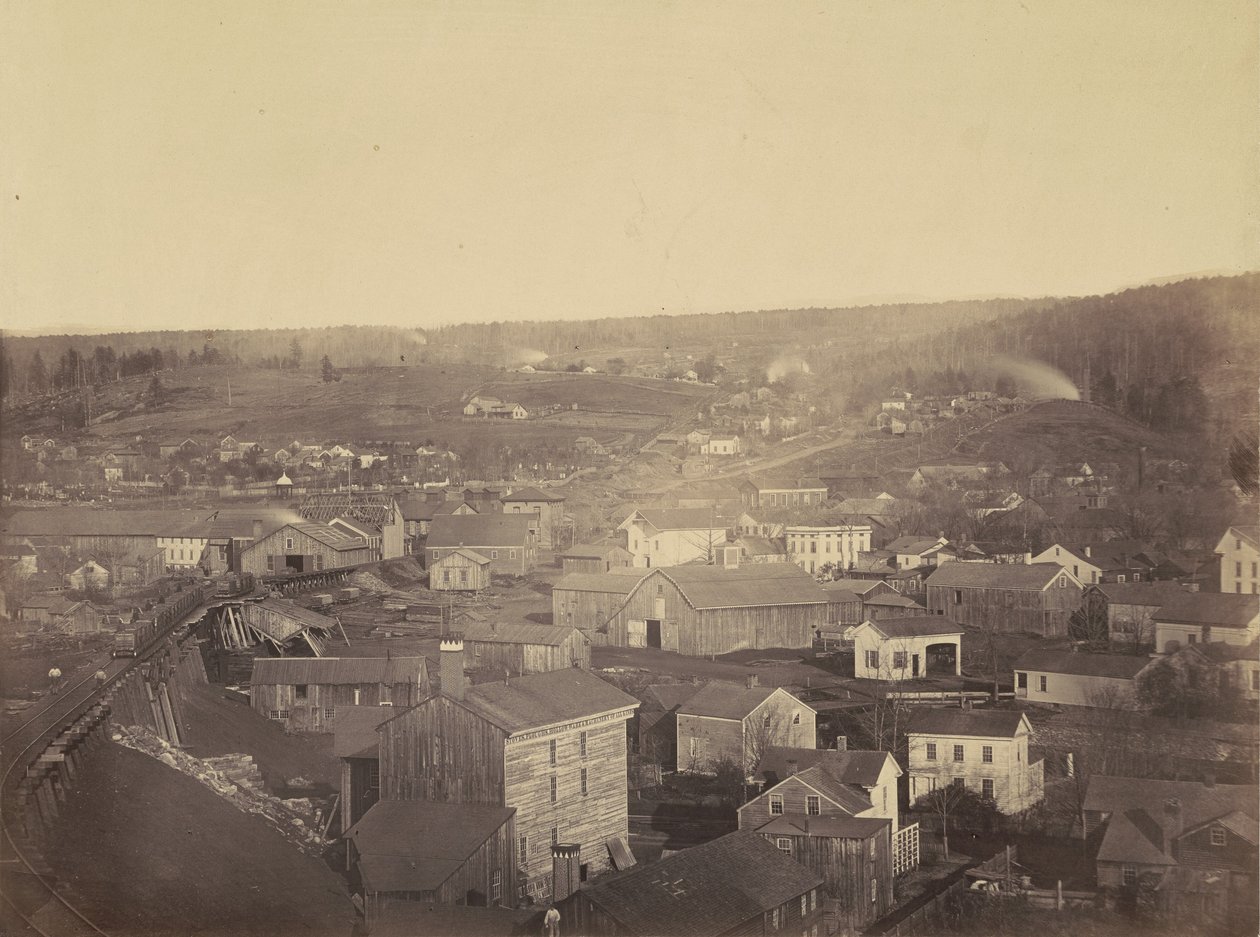 Honesdale, sektion 3, Del  Hudson Canal Co, ca. 1863-1865 (foto) af Thomas H. Johnson