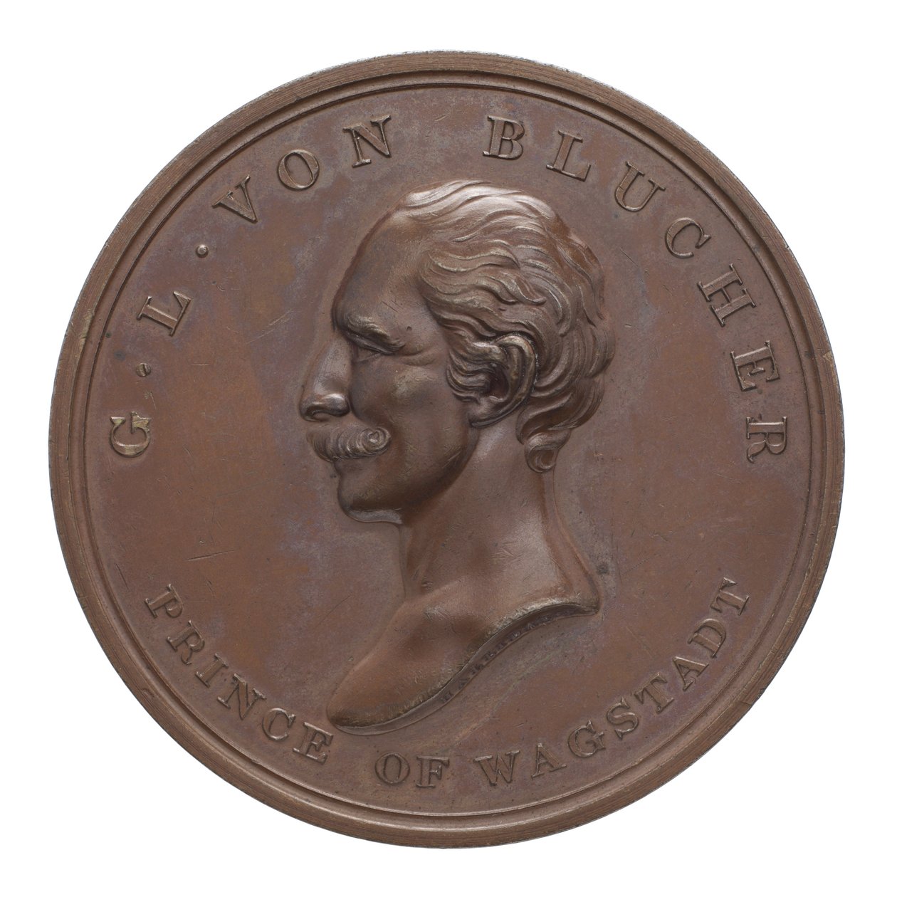 Medalje til minde om Wellington og Blücher ved Waterloo af Thomas Halliday