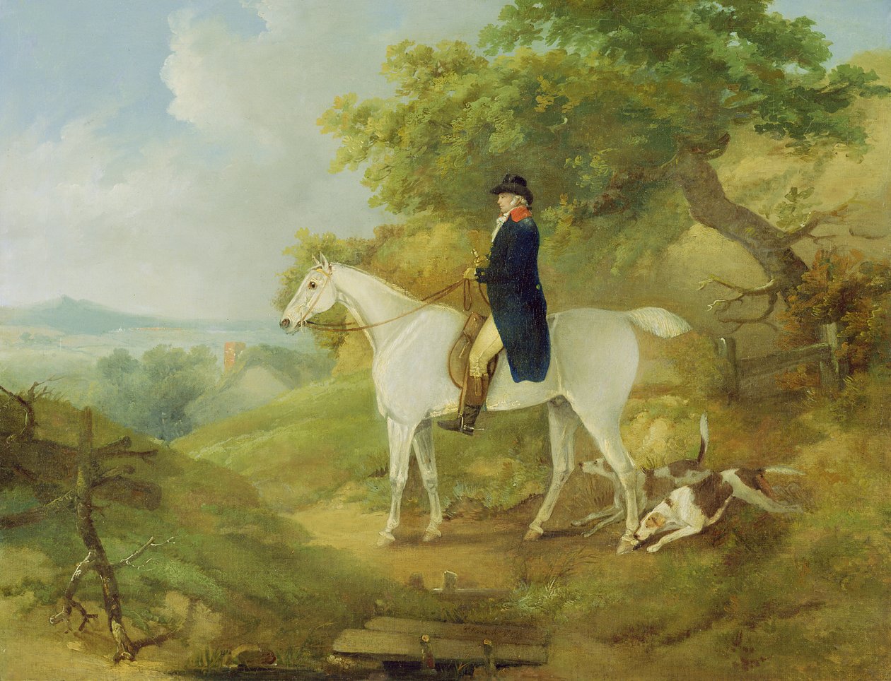 George Morland (1763-1804) på sin jæger, 1794 af Thomas Hand