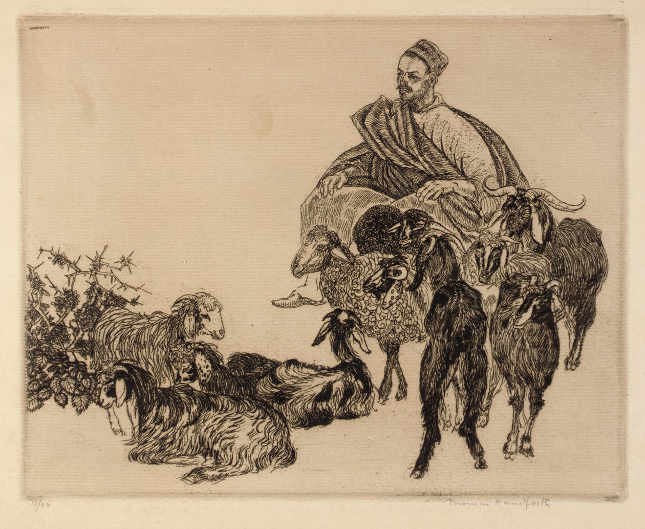 Uden titel (Araber med geder) af Thomas Handforth