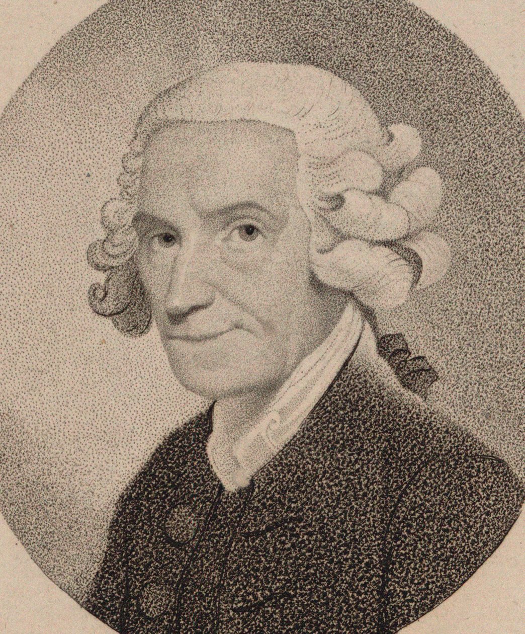 Portræt af organisten og komponisten James Nares 1715-1783, 1795. af Thomas Hardy