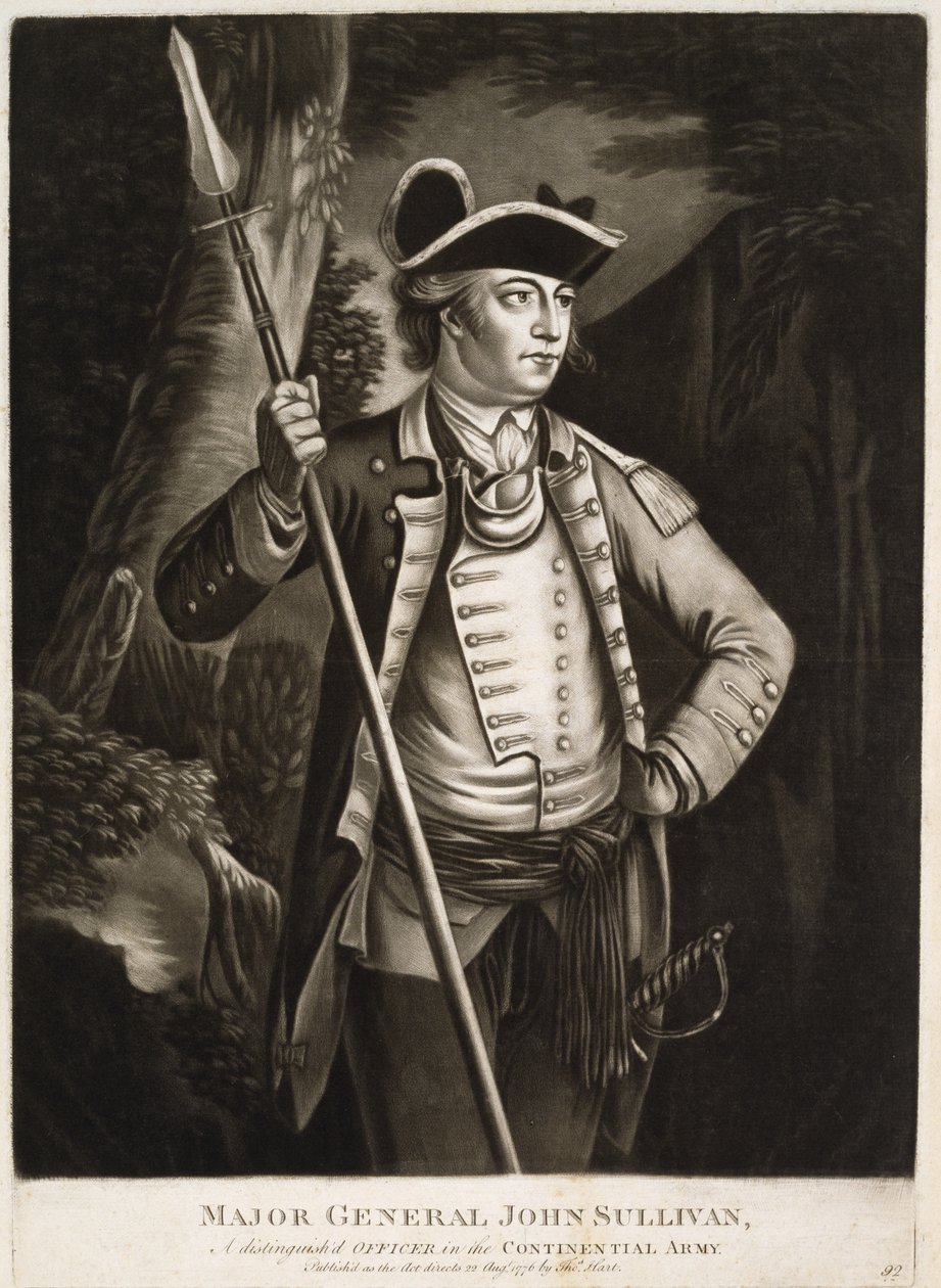 Generalmajor John Sullivan, en adskilt officer i den kontinuerlige (sic) hær af Thomas Hart