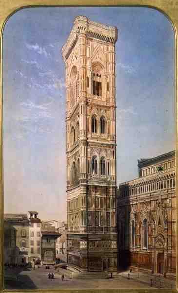 Giottos tårn, Firenze af Thomas Hartley Cromek