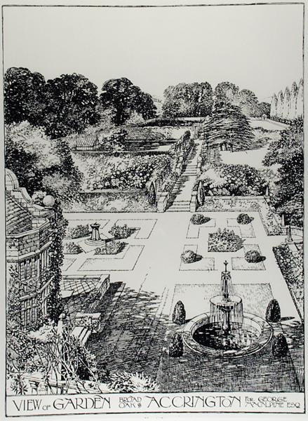 View of Garden, Broad Oak, Accrington, fra 
