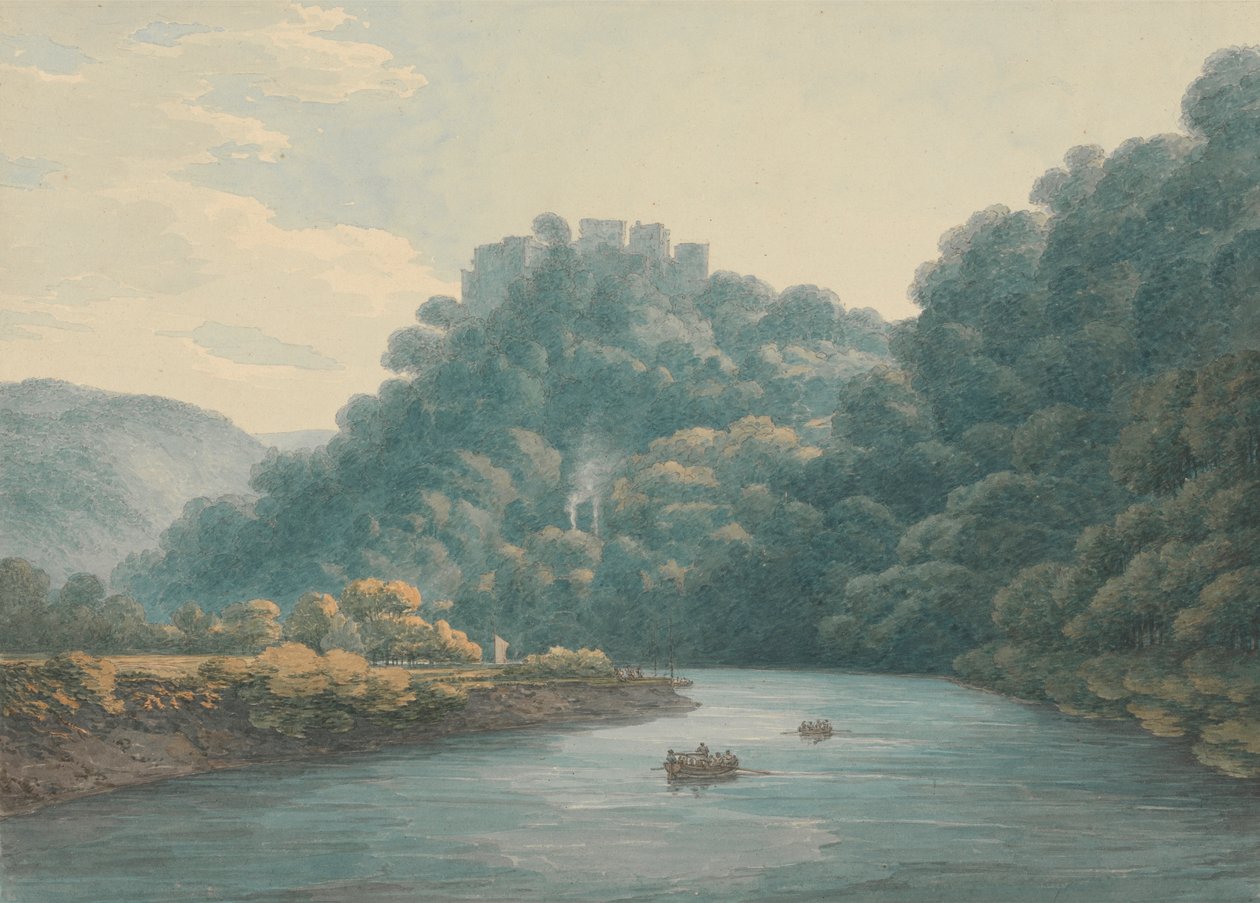 Goodrich Castle på Wye af Thomas Hearne