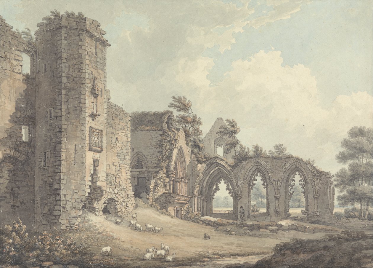 Ruinerne af College of Lincluden, nær Dumfries af Thomas Hearne