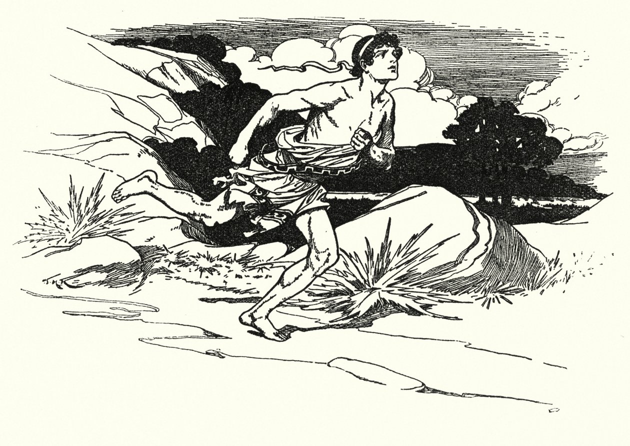 Slaget ved Marathon (litografi) af Thomas Heath Robinson