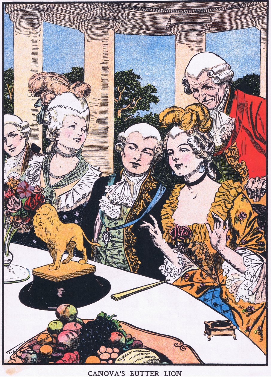 Canovas smørløve (farvelitografi) af Thomas Heath Robinson